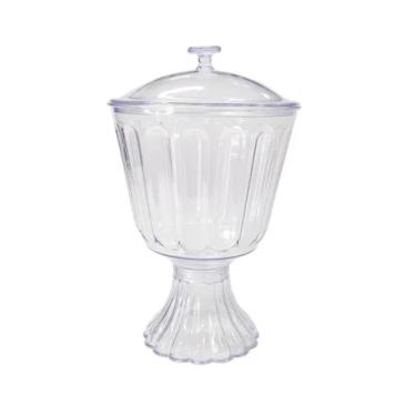 Imagem de Taça Vaso Confeiteiro 1250ml Com Tampa Cor Cristal Cod 1172 - Lsc Toys