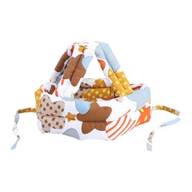 Imagem de Kisangel Capacete de segurança infantil para bebês, estampa de estrelas, sem colisão, cabeça de segurança, para-choque, boné ajustável para crianças, arnês infantil para corrida, caminhada
