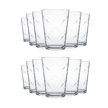 Imagem de Jogo de Copos 12 Unidades Maracatu 265ml Ideal Para o Dia a Dia Água e Suco Nadir