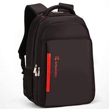 Imagem de Mochila para laptop Mochila Bolsa para computador Bolsa de viagem de grande capacidade, tecido de poliéster, à prova d'água e resistente a rasgos