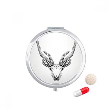 Imagem de Porta-comprimidos, caixa de armazenamento de medicamentos, caixa de armazenamento de animais de veado comprido