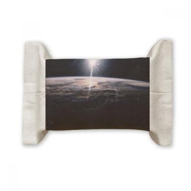 Imagem de Bolsa de linho de algodão para lenços faciais aéreos com estrelas misteriosas do Universo Space