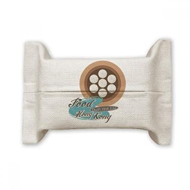 Imagem de Hong Kong Xiaolongbao Dumpling China Suporte de capa de papel para lenços faciais saco de linho de algodão