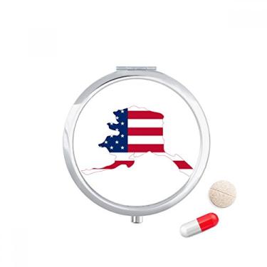 Imagem de Caixa de armazenamento de medicamentos, caixa de armazenamento de remédios com listras de estrelas