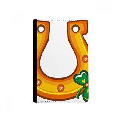 Imagem de Clover U Type Iron Ireland St.Patrick's Day Porta-passaporte Notecase Burse Capa carteira porta-cartões