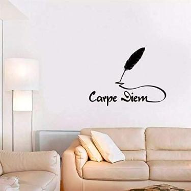 Imagem de Adesivo de parede frase Carpe Diem 70cm x 48cm