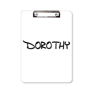 Imagem de Placa de apoio especial Dorothy com nome inglês para prancheta de escrita A4