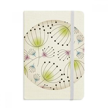 Imagem de Caderno de flores de dente-de-leão oficial de tecido capa dura para diário clássico