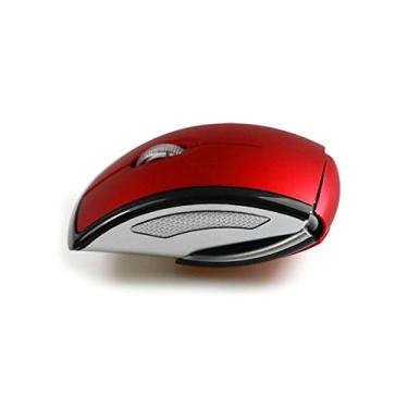 Imagem de Mouse óptico dobrável sem fio sem fio Shelian para notebook PC-red