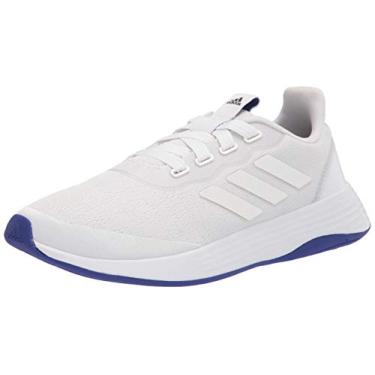 Imagem de adidas Tênis de corrida feminino Qt Racer esportivo, Branco/Branco/Semi Night Flash, 5