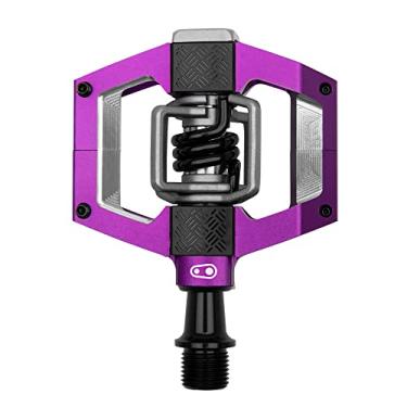 Imagem de Crankbrothers Pedais de mountain bike Mallet Trail – Mola roxa/preta – Plataforma otimizada para trilha MTB Enduro XC – Par de pedais de bicicleta de montanha (travas incluídas)