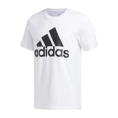 Imagem de Camiseta Adidas Basic Badge Of Sport Masculino - Branco E Preto