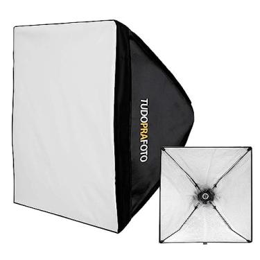 Imagem de Softbox Para Estudio 60x60 + Tripé 2 metros e Lâmpada de Luz Fria 110V