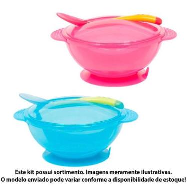 Imagem de Kit Refeição Infantil - Prato Bowl - 400ml - Sortido - Buba - Buba Toy