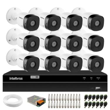 Imagem de Kit 12 Câmeras Intelbras Vhd 1230 B Full Hd 1080p Bullet Visão Noturna de 30 metros Ip67 + Dvr Intelbras Mhdx 1216 Full Hd 16 Canais Multi Hd