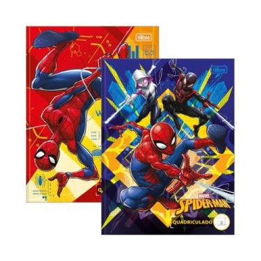 Imagem de Caderno Brochura Grande Quadriculado 40 Folhas Spider-Man - Tilibra
