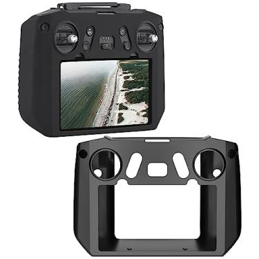 Imagem de Capa de silicone para controle remoto DJI RC Pro, capa protetora para acessórios Mavic 3 (Preto)