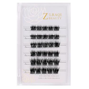 Imagem de Daconovo cílios postiços individuais, cluster autoadesivo, cílios postiços sem cola, cílios de aparência natural