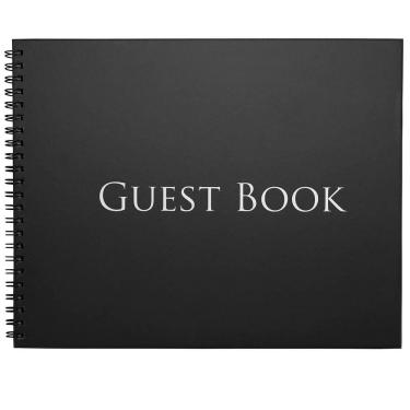 Imagem de Livro de visitas Iconikal, capa dura, 1.260 nomes, carvão vegetal, 25x20cm