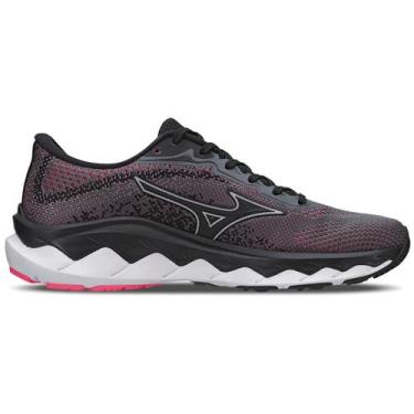 Tênis Mizuno Wave Way 3 Feminino - Preto+Pink