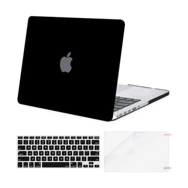 Imagem de MOSISO Estojo Compatível Com A Versão Antiga Do Macbook Pro Retina De 13 (Modelos: A1502 E A1425) (Versão 2015 - Final De 2012), Estojo Rígido De E Capa De Teclado E Protetor De Tela, Preto