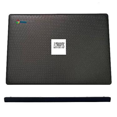 Imagem de LTPRPTS Capa de reposição para laptop LCD tampa traseira superior com tampa de dobradiça para HP Chromebook 11 G9 EE 11MK G9 EE M44249-001 M55115-001 M44252-001 L44252-001 Preto