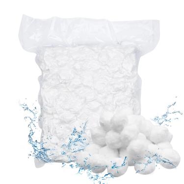 Imagem de U/D Bolas de filtro de piscina, bolas de filtragem de filtro de 700 g, meio filtrante de fibra ecológico para limpeza de piscinas, sistemas de filtros leves alternativos aos acessórios de limpeza de