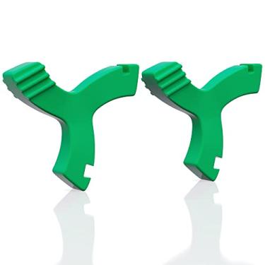 Imagem de Mastigadores Aligner para Invisalign, 2 peças de mastigação em forma de Y para bandejas de inspeção de assentos suspensórios invisíveis munchies ortodônticos mastigáveis dentários (sabor verde/menta)