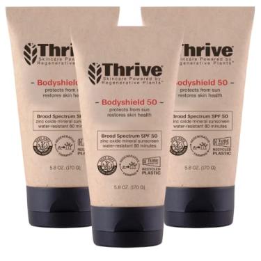 Imagem de Thrive Natural Care Reef Safe Protetor solar FPS 50 - Hawaii 104 Reef Act Compliant - Protetor solar mineral não nano óxido de zinco - vegano, (164 g (pacote com 3))