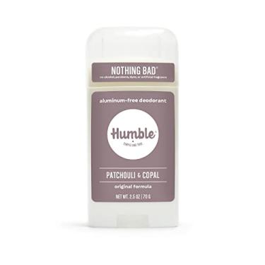 Imagem de Desodorante Humble All Natural, livre de alumínio e parabenos, desodorante masculino e feminino sem crueldade, patchouli, Copal e olíbano, pacote com 1