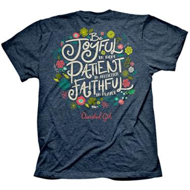 Imagem de Cherished Girl Camiseta feminina - Joyful - Denim Heather, Jeans mesclado, M