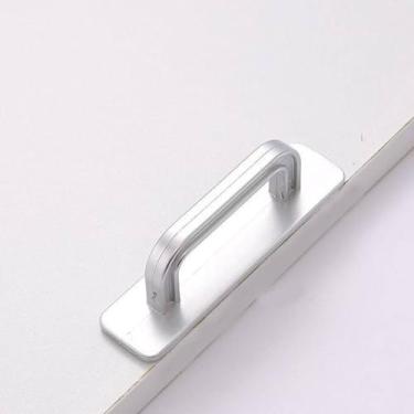 Imagem de armário puxa os puxadores da porta da cozinha o armário puxa os botões da gaveta auto-adesivos sem perfuração da porta da mobília puxa, s, branco