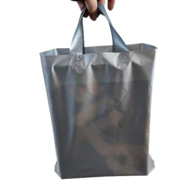 Imagem de Sacolas plásticas MODELO alça fita, alta densidade premium 15 micras de espessura tratadas para impressão