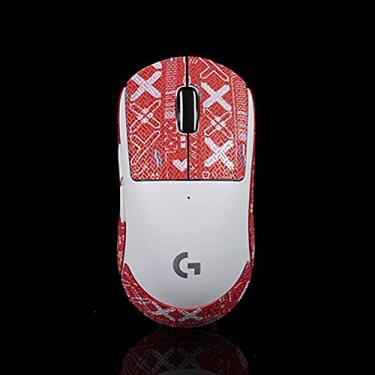 Imagem de BTL Mouse Grip Tape para Logitech G Pro X Superlight Antiderrapante Suck Sweat Print-Set Vermelho 0,5 mm