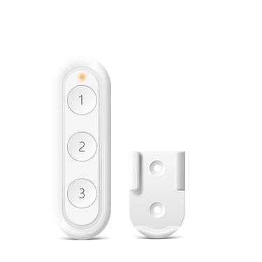 Imagem de XJRJ Tuya Zigbee 3.0 Interruptor de cortina de controle remoto sem fio - compatível com Smart Life Home Assistant MQTT Smart Things controle remoto branco