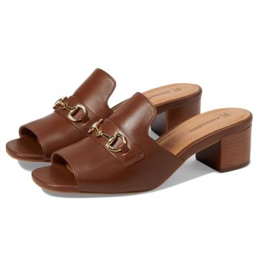 Imagem de Johnston & Murphy Pantufa feminina Edith Bit Slide, Conhaque, 9.5