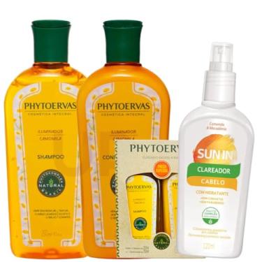 Imagem de Kit Phytoervas Shampoo Condicionador Camomila E Sun In 120ml