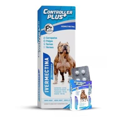 Imagem de Controller Plus - Remédio Anti Pulgas, Carrapatos, Vermes E Sarnas 36 Comp 30kg