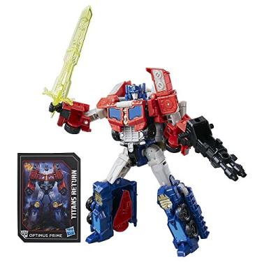 Imagem de Transformers Generations Titans Return Voyager Class 18cm Optimus Prime And Diac