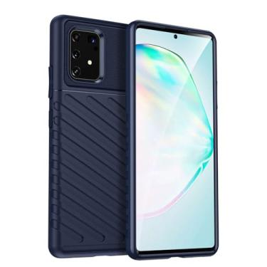 Imagem de Capas para Samsung Galaxy M80S.Caso básico,Botão de pressão flexível / 360 ° Proteção completa,Sensação arenácea
