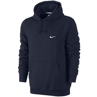 Imagem de Nike Moletom masculino Club Pull Over Obsidian Navy Blue/White 611457-473 Tamanho Grande