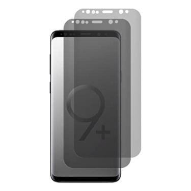 Imagem de VIESUP Protetor de tela de privacidade para Samsung Galaxy S9+ 6,2 polegadas - Pacote com 2 películas protetoras de vidro temperado anti-espião de alta sensibilidade para SAMSUNG Galaxy S9 Plus
