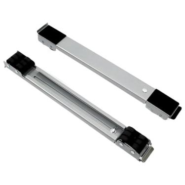 Imagem de Ioensy Suporte para máquina de lavar, secadores, rolo móvel multifuncional de 45 a 70cm, rolo para aparelho de transporte de geladeira para sofá, Prata