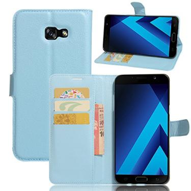 Imagem de Capa para Samsung Galaxy A7 (2016)/A710 – Capa carteira flip de couro PU para Galaxy A7, capa de proteção de telefone estilo empresarial, capa com [compartimentos para dinheiro e cartão] (JFC8-11)