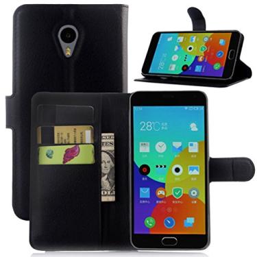 Imagem de MEIZU M2 Note Case – Capa carteira de couro PU Manyip para MEIZU M2 Note, capa de proteção de telefone estilo empresarial, capa com [compartimentos para dinheiro e cartão]