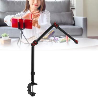 Imagem de Suporte Montagem Braçadeira Braço Câmera, Braçadeira Suporte Ajustável Câmera Universal Com Parafuso 1/4 pol., Braço Articulado Ajustável para DSLR Webcam Projetor Microfone