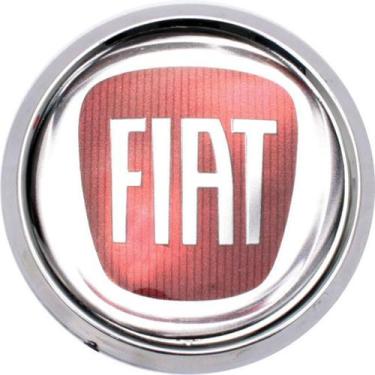 Imagem de Emblema Calota 48mm Fiat Vm Bd Cr (4 Un) - Marcon Emblemas