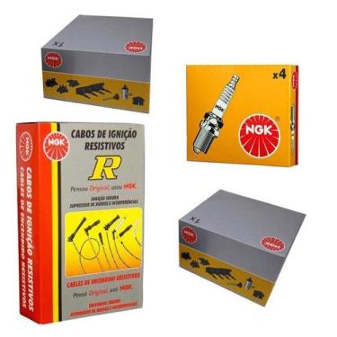 Imagem de Kit cabo bobina e vela de ignicao - fiat palio 1998 a 2000 / palio wee