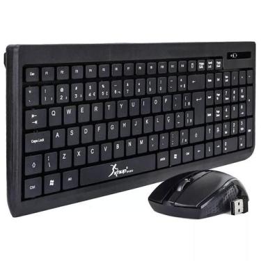 Imagem de Kit teclado e mouse sem fio Knup kp2012 óptico 2.4Ghz