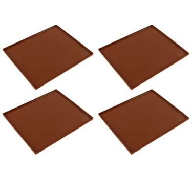 Imagem de Tapetes Desidratadores de Silicone, Conjunto de 4, Bandejas Desidratadoras de Frutas de Qualidade Alimentar Sem BPA Com Bordas, Resistentes a Altas Temperaturas para Modelos